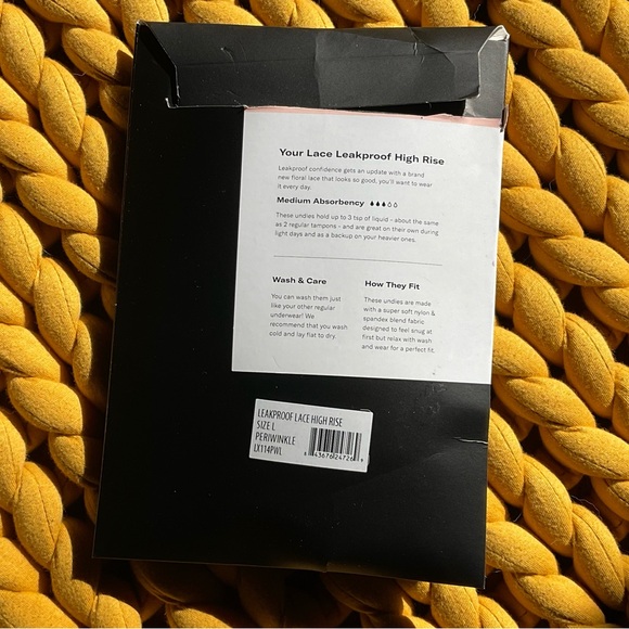 KNIX Lace High Rise, Purple Periwinkle, size Large - Picture 3 of 4